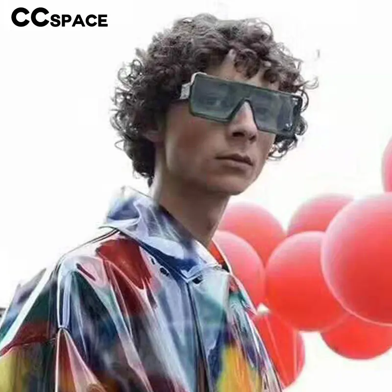 46212 Ретро квадратные сиамские солнцезащитные очки для мужчин и женщин авангардные солнечные очки европейские американские индивидуальные уличные солнечные очки UV400