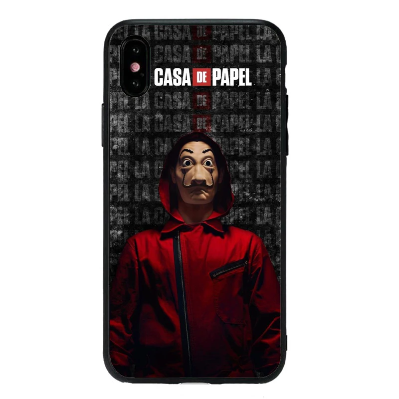 TPU Чехол для ТВ серии iphone 11 11Pro 8 6 6S Heist бумага для дома чехол для телефона iphone X XR XS MAX fundas мягкий чехол из ТПУ - Цвет: TPU