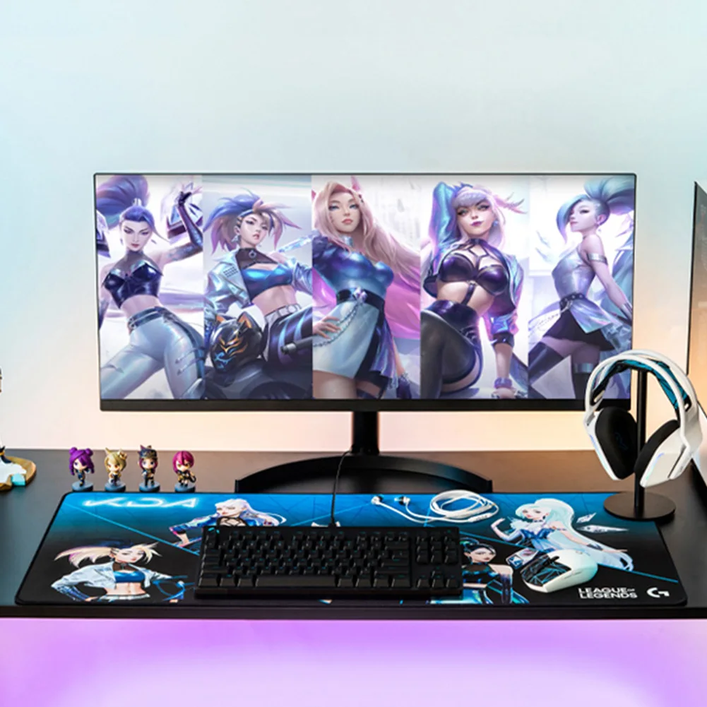

Игровой коврик Logitech XL KDA для мыши, ограниченный выпуск, коврик для мыши, Настольный коврик для ПК, игровой коврик для мыши, коврик для компьют...