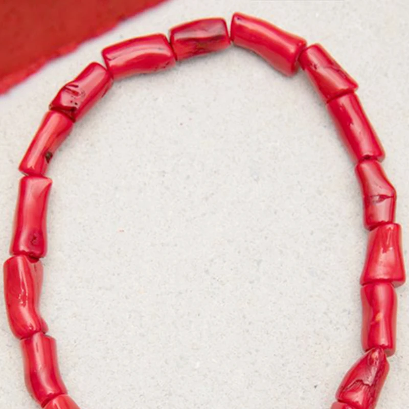 Браслет женский с пресноводным жемчугом и красным кораллом | Украшения