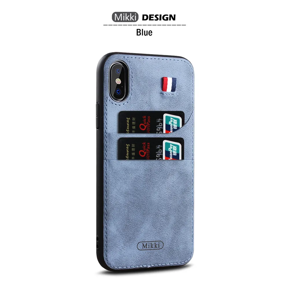 Essidi роскошный держатель для карт чехол iphone 7 8 Plus кожаный чехол-кошелек X XR XS Max