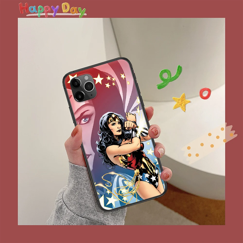 

Superhero Wonders Womans Movie Phone Case For Iphone 11 12 Mini PRO XR X XS MAX 6 6s 7 8 Plus 4 5 5s SE 2020 black Hoesjes Trend