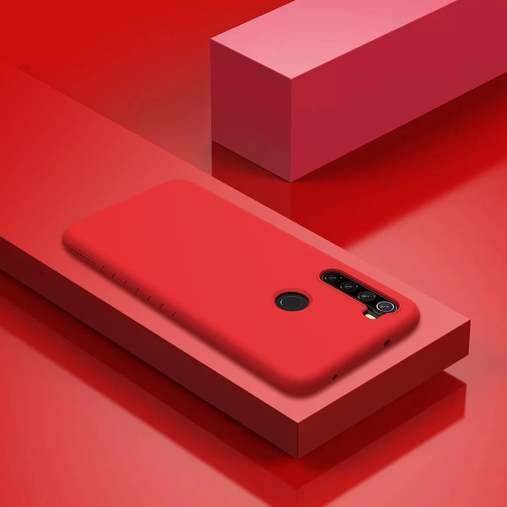 Для Xiaomi Redmi Note 8 7 Pro 7s чехол Nillkin резиновая обернутая Жидкая силиконовая Мягкая сенсорная задняя крышка Nilkin чехол для телефона