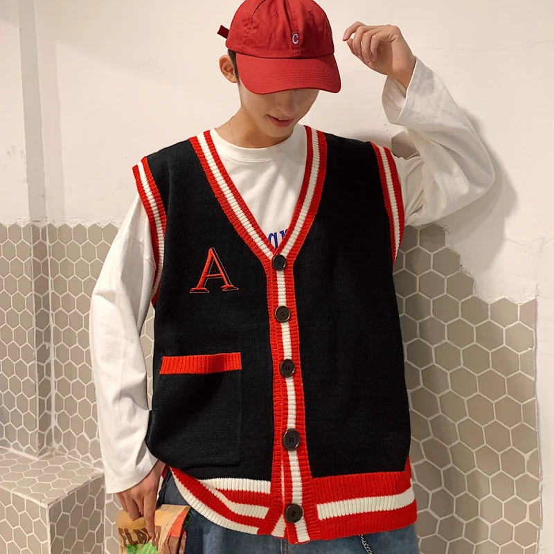 2019 весна и осень Новый мужской колледж порт ветер СВОБОДНЫЙ Модный Повседневный