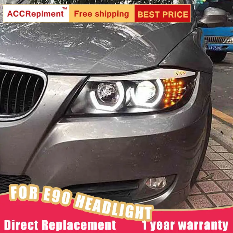 2 шт. светодиодный ные фары для BMW 3 серии E90 2005-2015 Автомобильные ангельские глазки