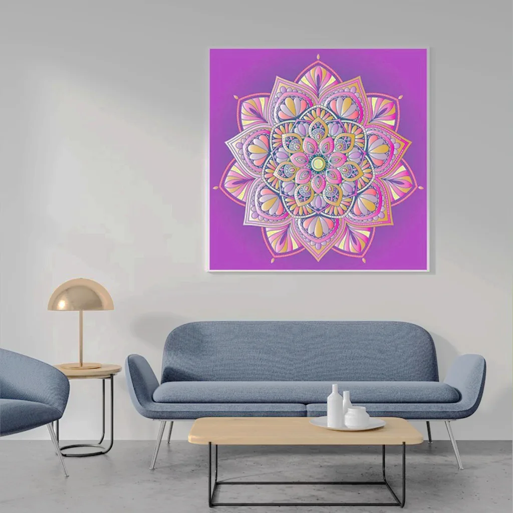 

2021New 5D DIY Diamond Painting Cross-stitch Mandala Kaleidoscope Handicraft Set Home Decoration Full Square Diamond Design Gift