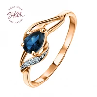 skm luxury brand rings for women 14k rose gold vintage designer engagement rings designer promise luxury fine jewelry
