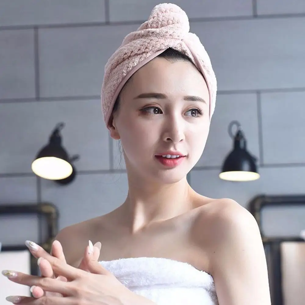 Сухая шапочка для волос быстросохнущее дамское полотенце из сверхтонкого