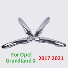 Для Opel Grandland X 2017 2018 2019 2020 2021 Новый хромированный чехол для двери автомобиля декор отделка стикер Стайлинг Аксессуары