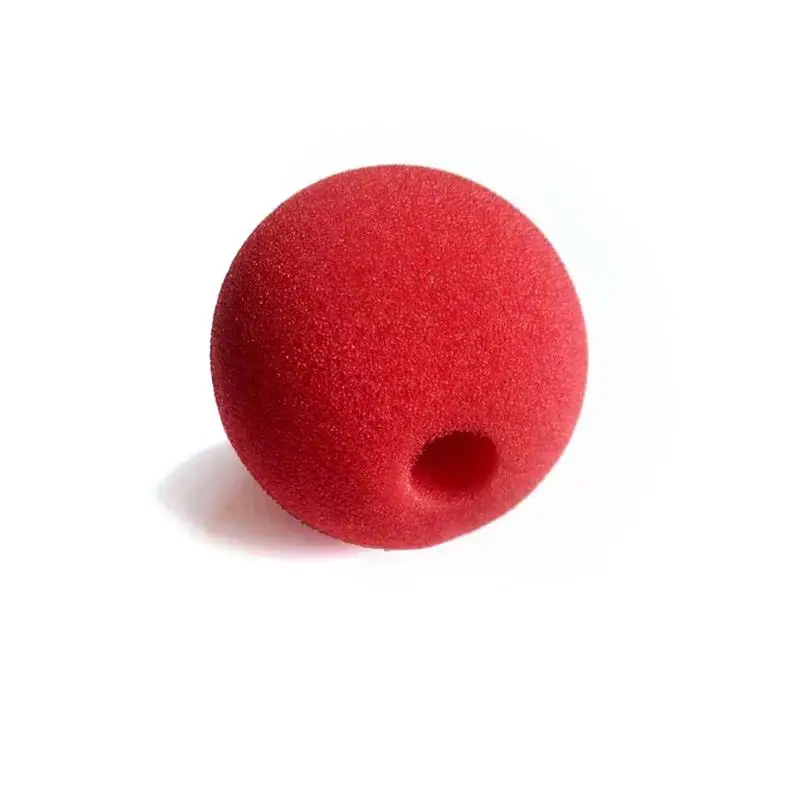 Очаровательный губчатый нос клоуна с красными шариками для вечерние ринки