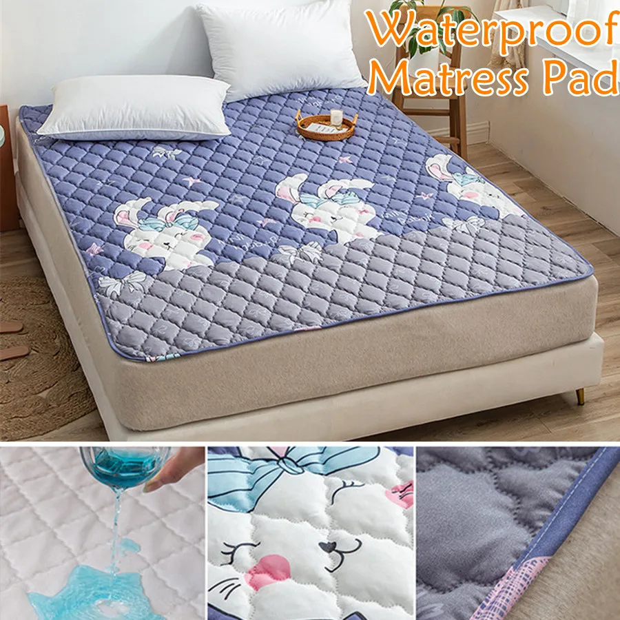 

Terry Waterproof Mattress Pad Cover Anti Mites Bed Sheet Waterproof Mattress Protector for Bed Mattress Topper Mattress Bad