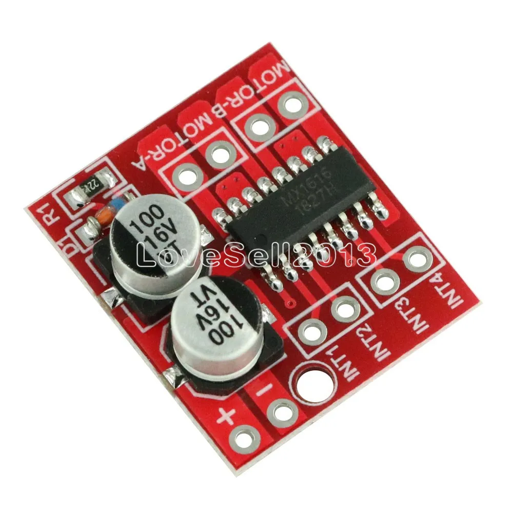 1.5A 2 сторонний двигатель постоянного тока фрикционная скорость двойной H