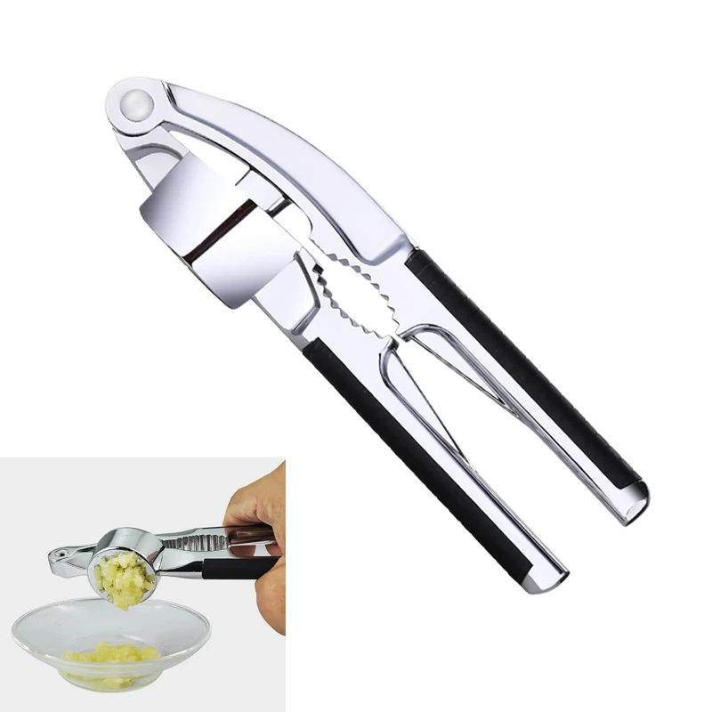 

Stainless Steel Garlic Press Crusher Cooking Vegetables Ginger Squeezer Masher Handheld Ginger Garlic Kitchen Tools