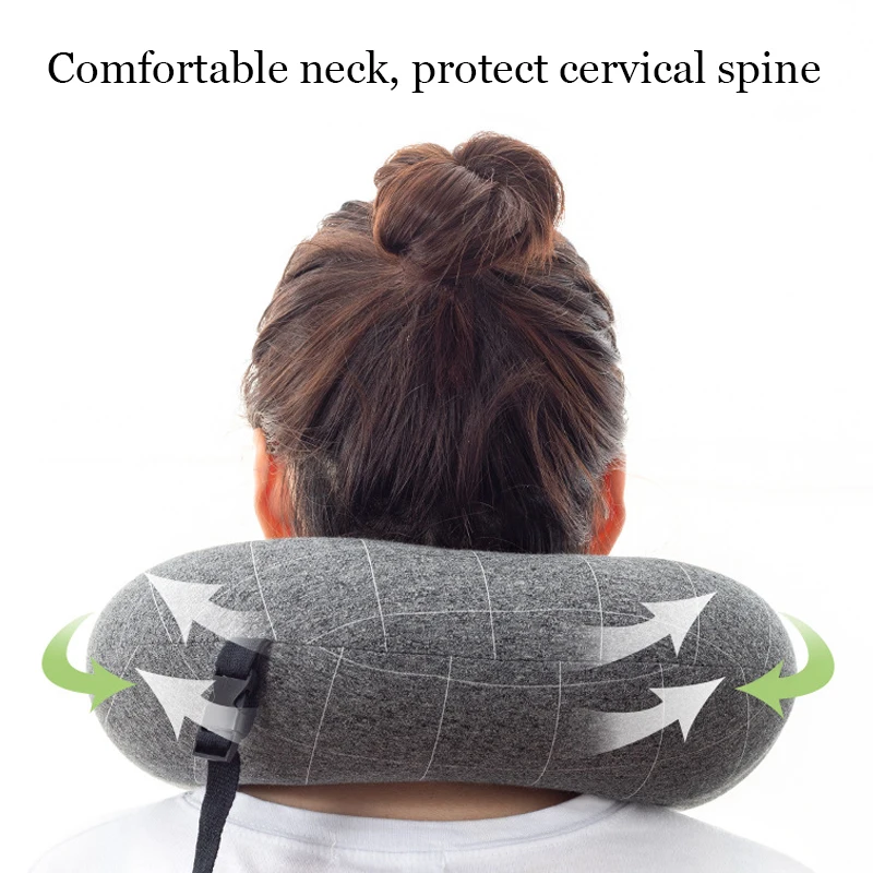 U образные подушки для шеи из пены с памятью мягкая медленно восстанавливающая