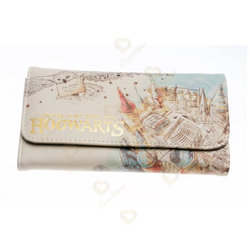 

Magic School Hogwartes Four College PU Wallet Purse Card Pack Holder Multifunction Gifts for Kids Adults