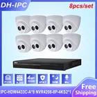 Система видеонаблюдения Dahua, 8POE, 4K, сетевой видеорегистратор, NVR4208-8P-4KS2 8 шт., 4 МП, IP-камера, система наблюдения