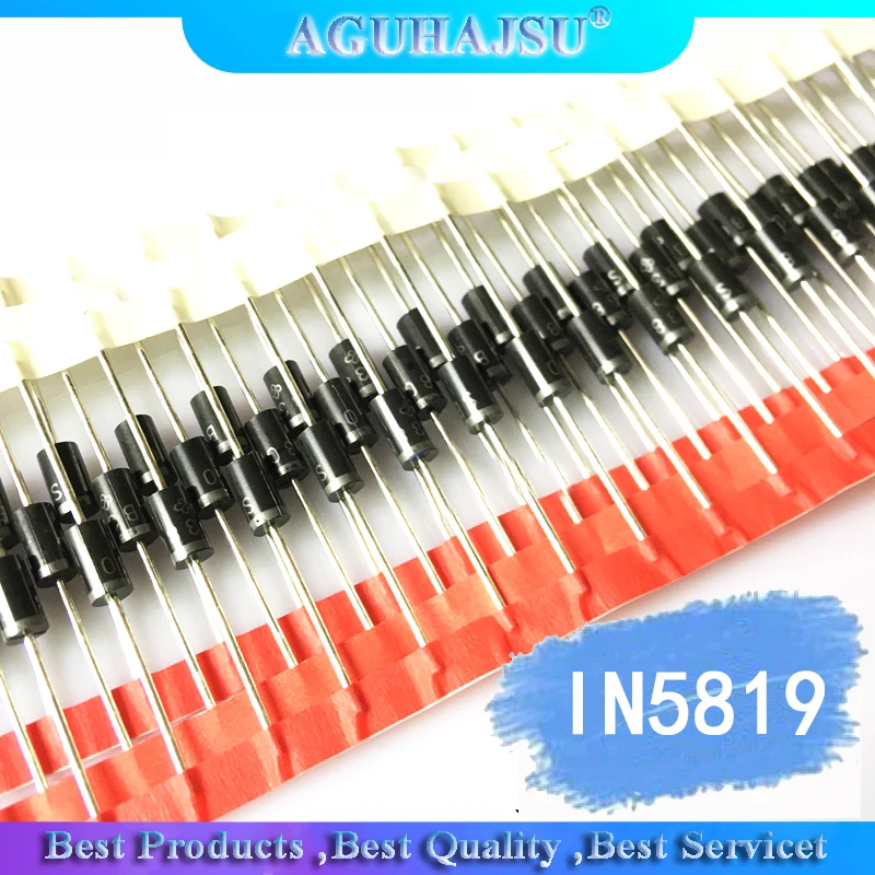 100 шт. IN5819 DO 41 1A 40V диод шоттки 1N5819 DIP|Диоды| |