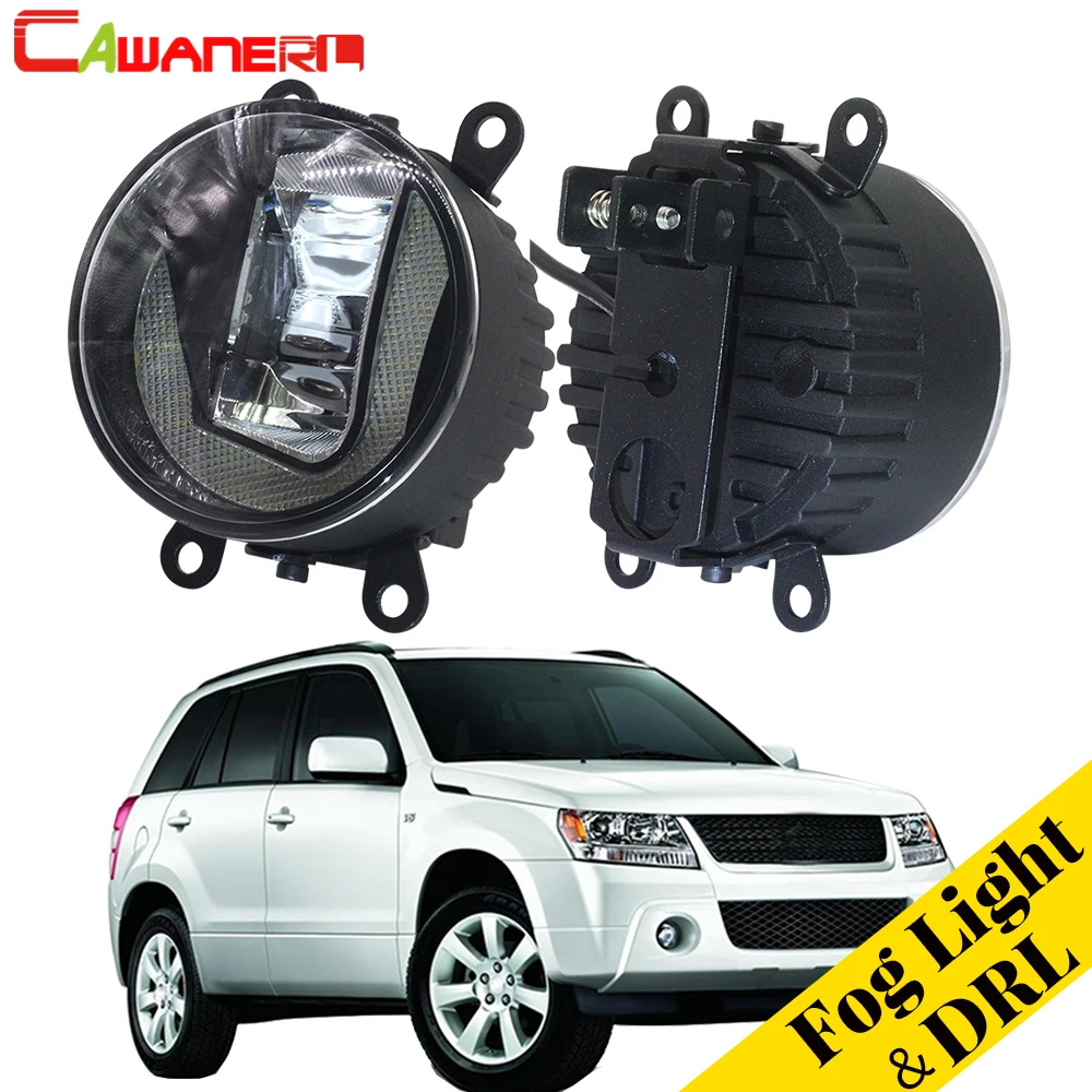 Cawanerl 2 X автомобильный LED противотуманный свет Daytime Running Lamp DRL для Suzuki Grand Vitara / II закрытый внедорожник JT 2005-2015.