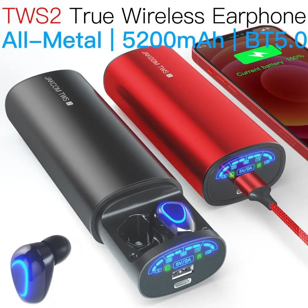 

JAKCOM TWS2 True Wireless Earphone Power Bank better than air case luxury new 2 buds 3 free shipping