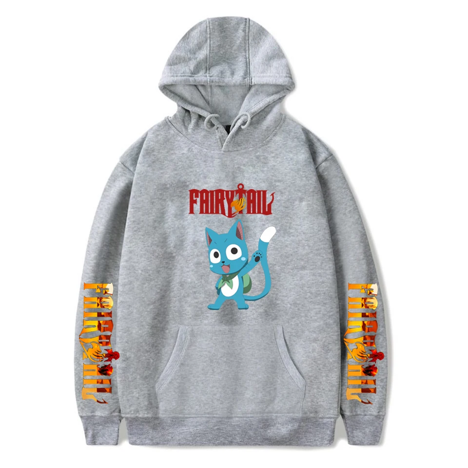

Fairy Tail Print Long Sleeved Hoodie Anime Casual Women Sweatshirt Hip Hop Pullover Hoodies Anime Carton Fairy Tail Natsu Hoodie