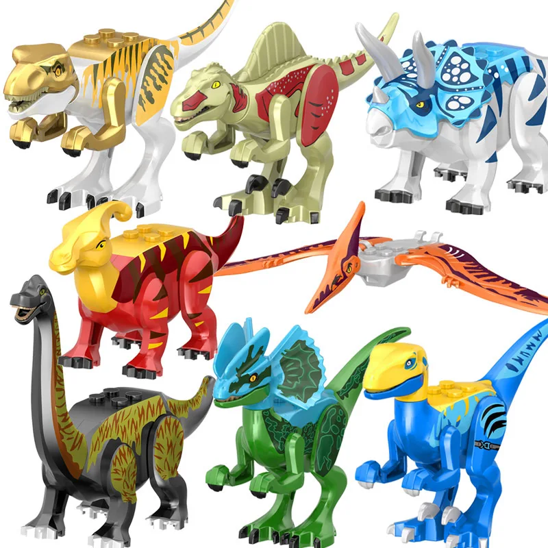 8 шт. &quotМир Юрского периода&quot Мир динозавров парк Spinosaurus Стегозавр Брахиозавра