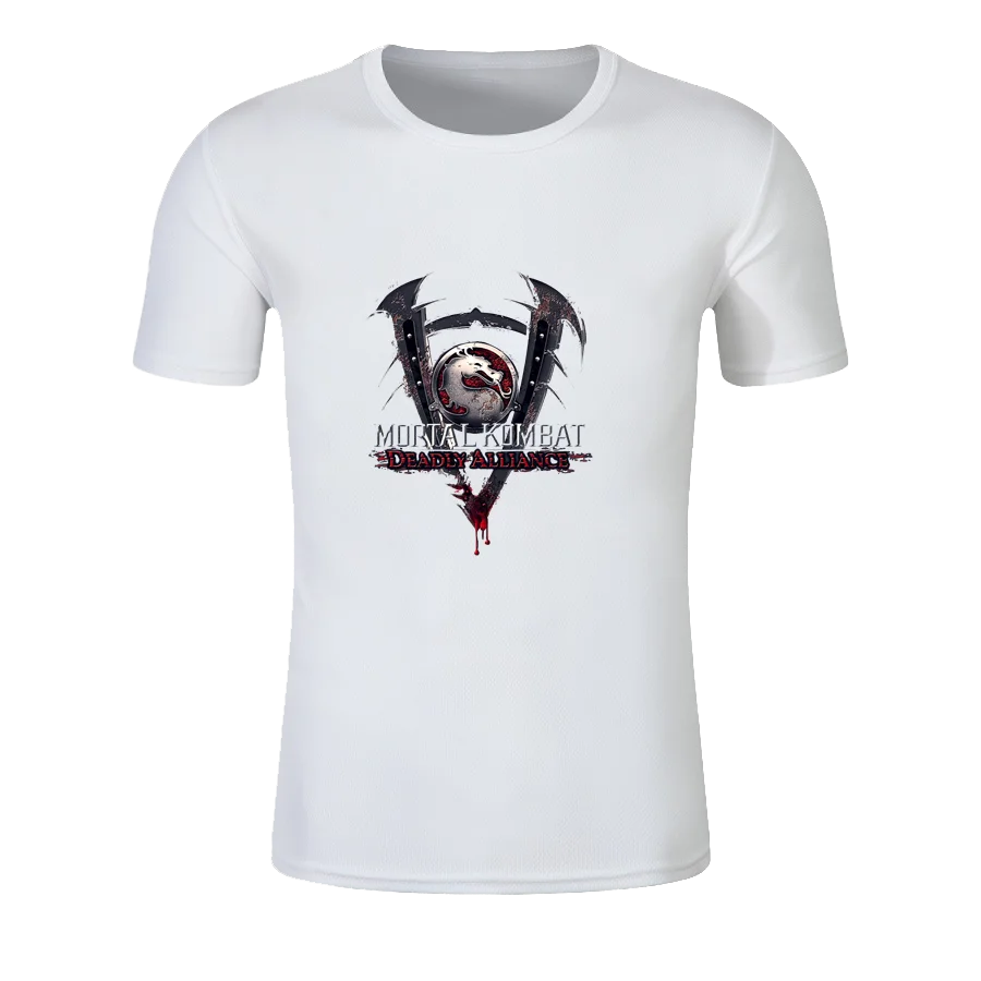 

Custom Summer Funny Unisex Mortal Kombat Vintage Logo 3 Quick Dry T-shirt High Quality Couple Style Round Neck Jogging T Shirt