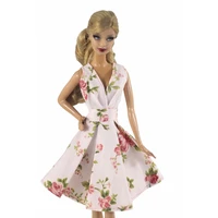 floral 11 5 doll dress for barbie doll clothes sleeveless outfits princess gown dancing costume 16 bjd accessory kids toy gift