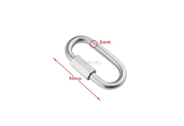 Быстросъемное кольцо из нержавеющей стали 304 крючок-цепочка для скалолазания