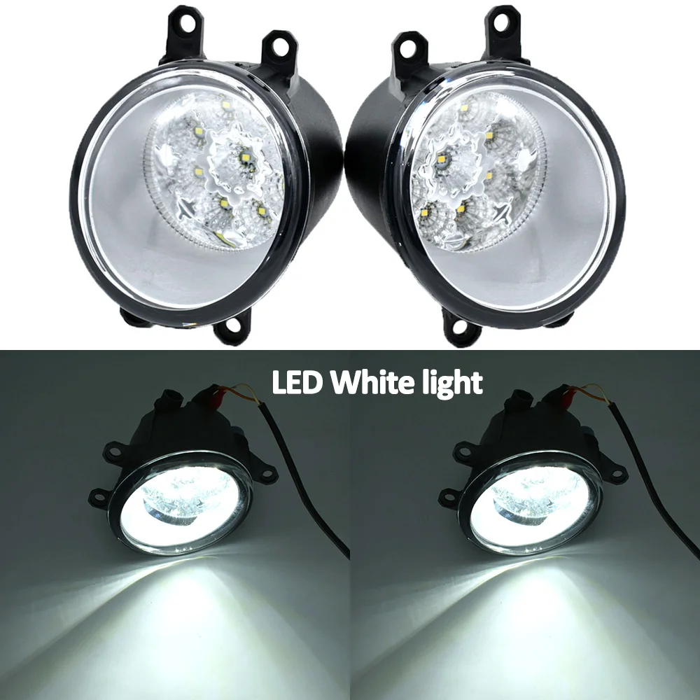 Фото Автомобильный противотуманный светильник в комплекте led для RAV4 2009 2010 2011 2012 DRL передний бампер галогеновая лампа противотуманный светильник ... №2