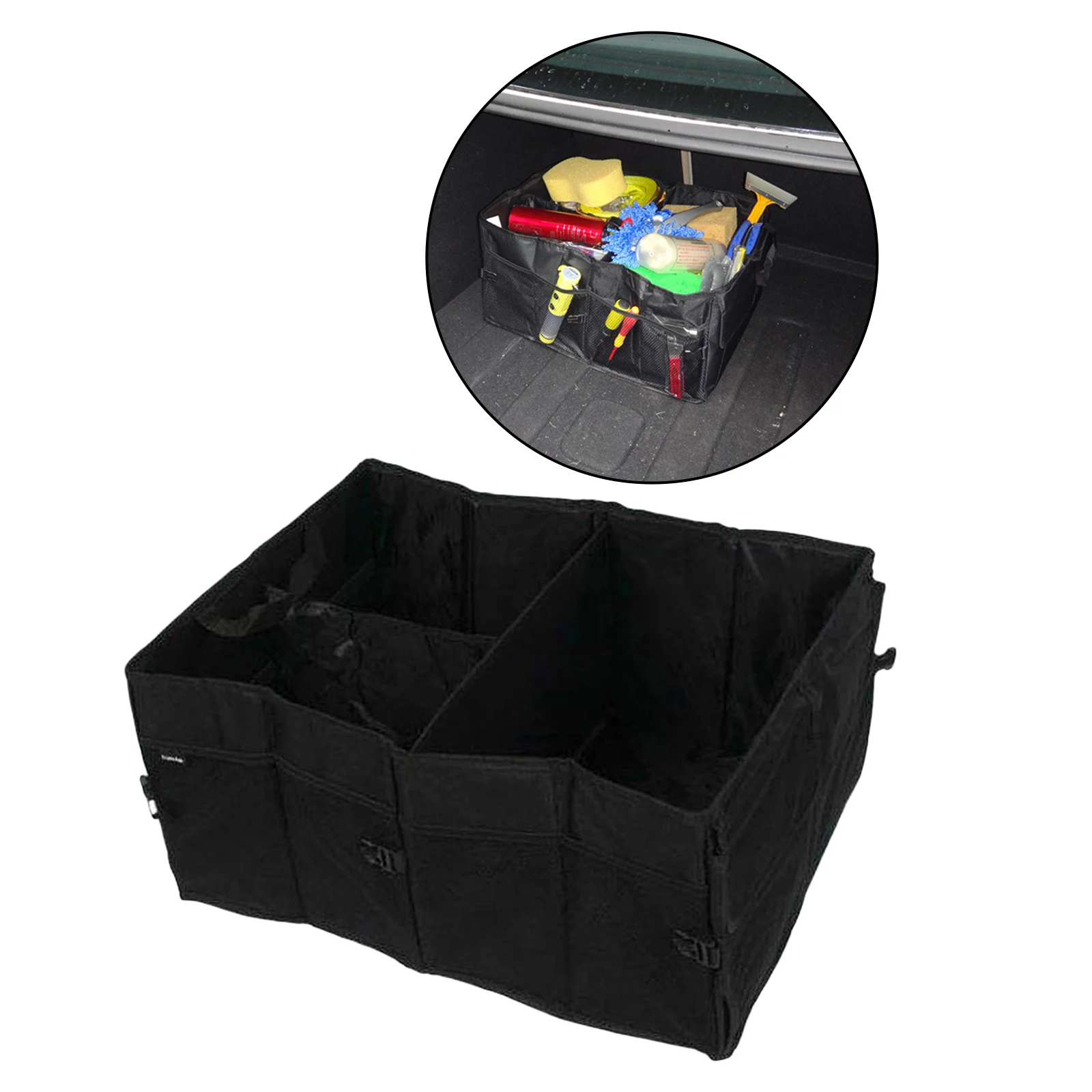 

Car Boot Organiser Foldable Storage Bag Trunk Organizer Non Slip Flexible