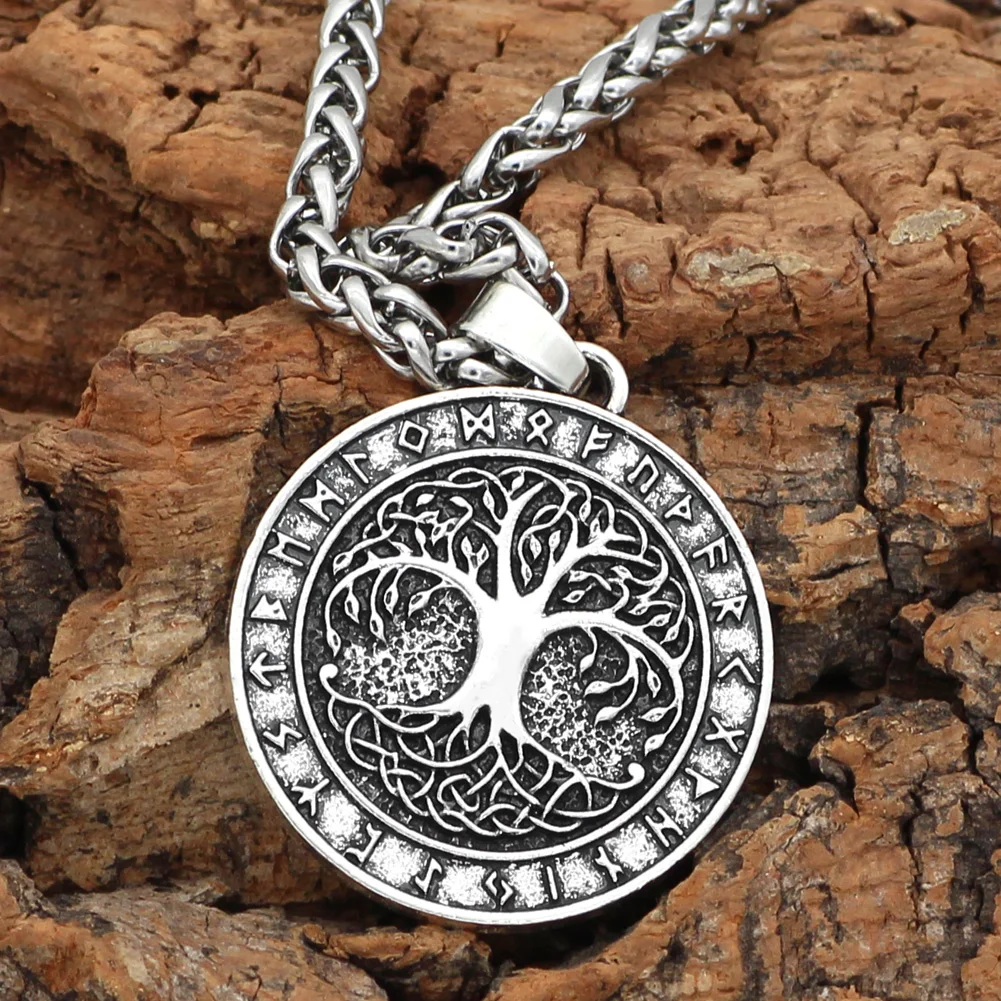 Ожерелье с кулоном norse Yggdrasill амулет викинга rune tree of life | Украшения и аксессуары