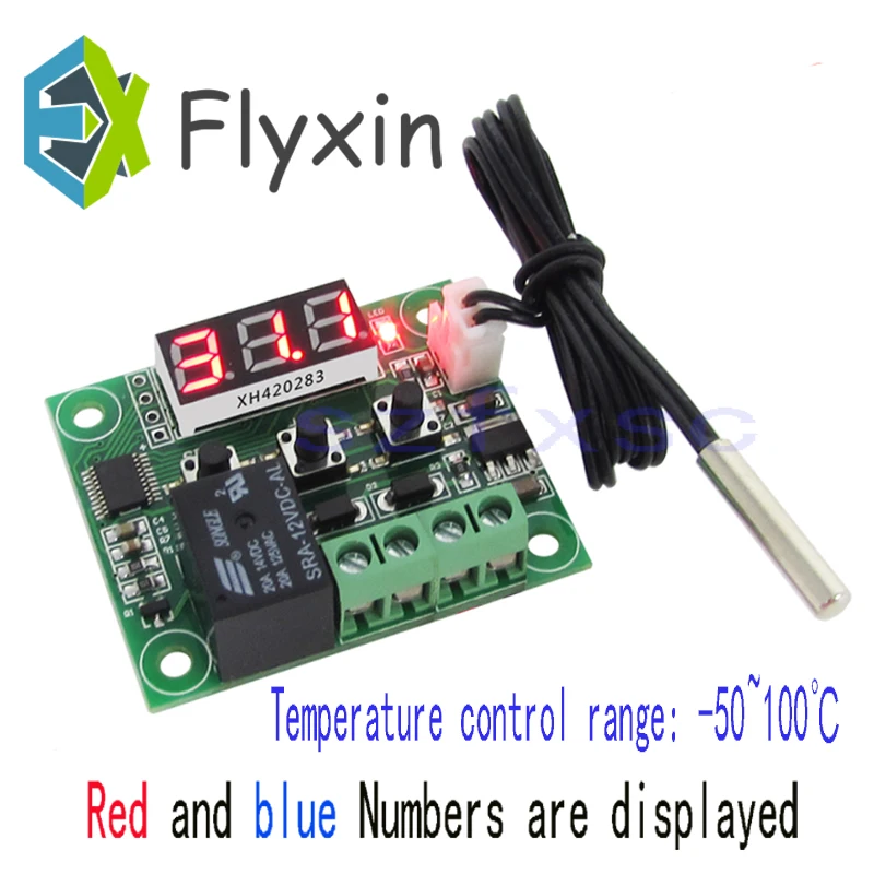 Цифровой светодиодный термостат с красным и синим дисплеем 0 28 дюйма модуль