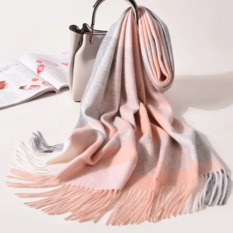 Шарф кашемировый женский зимний теплый 100% |