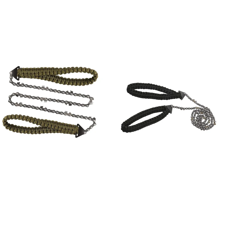 

Портативная бензопила с ручкой, ручная пила для кемпинга и пешего туризма, инструмент для резки древесины для кемпинга, походов (24 дюйма, 11 з...