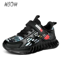 nsoh childrens sports casual shoes soft and breathable running shoes for boys and girls fashion hollow student sneakers 27 38