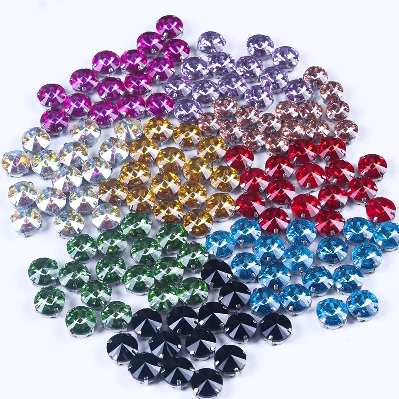 DIY круглая бриллиантовая декоративная ручка с четырьмя когтями Стразы для