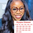 Модные Офисные очки для близорукости с защитой от сисветильник, очки с диоптриями от 0 до-6,0, модные компьютерные очки Leoaprd, круглые очки для жен