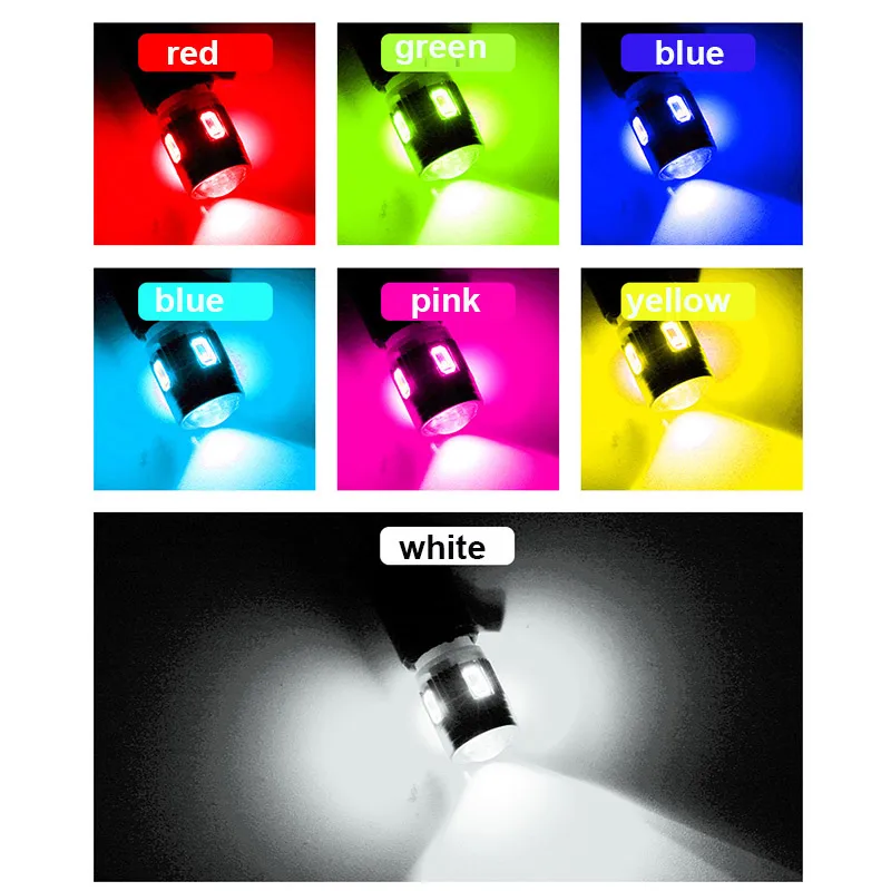 12V T10/W5W светодиодный свет 10 SMD 5630 5730 светильник Wedge Bulb высокое Мощность Стоянкы