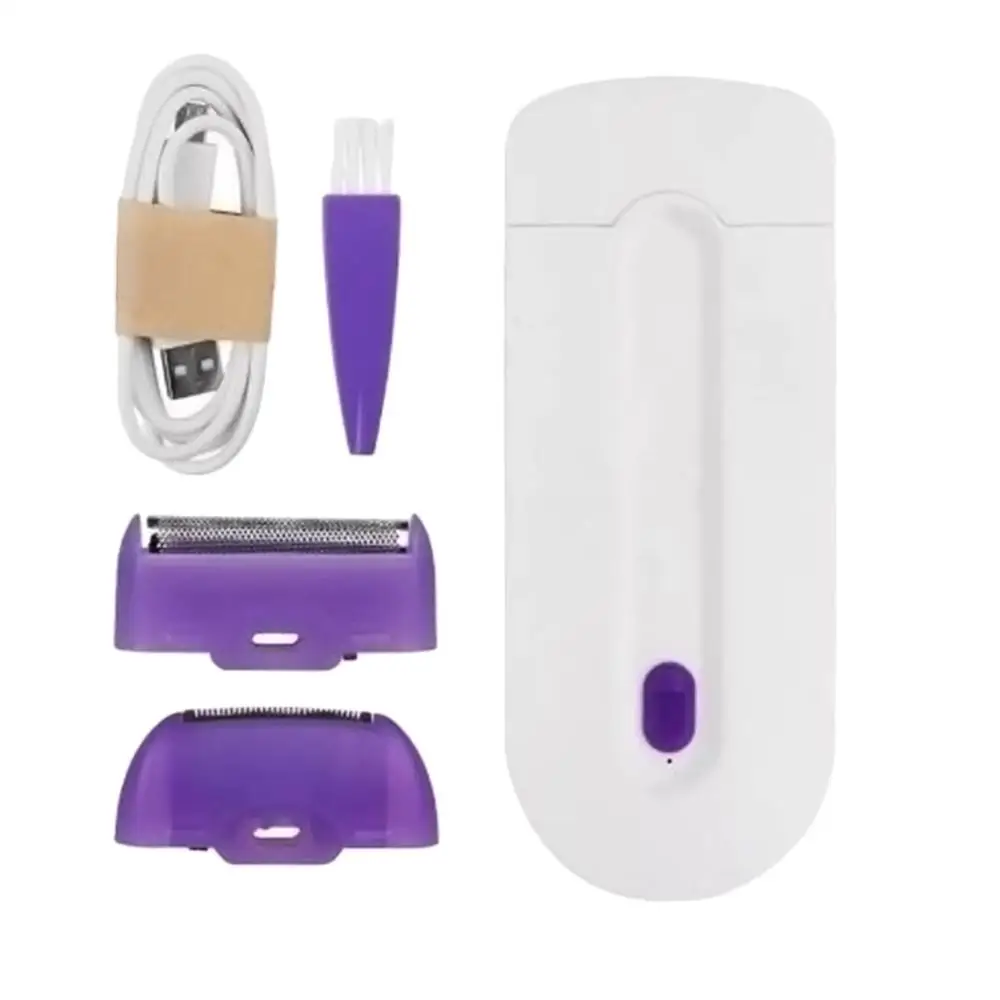 

Профессиональный набор для безболезненного удаления волос, лазерный эпилятор с сенсорным управлением, зарядка через USB, Женская бритва для ...