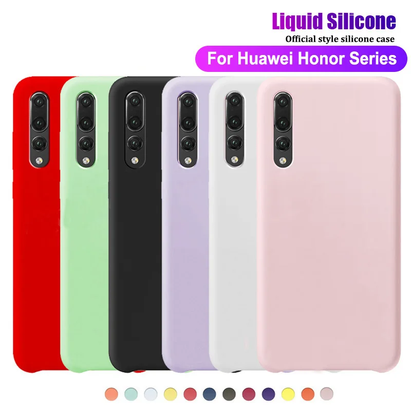 Оригинальный Стильный силиконовый чехол для Huawei Honor 20 Pro 10 9 Lite 8X 10i 20i V10 V20 P Smart 2019 Z