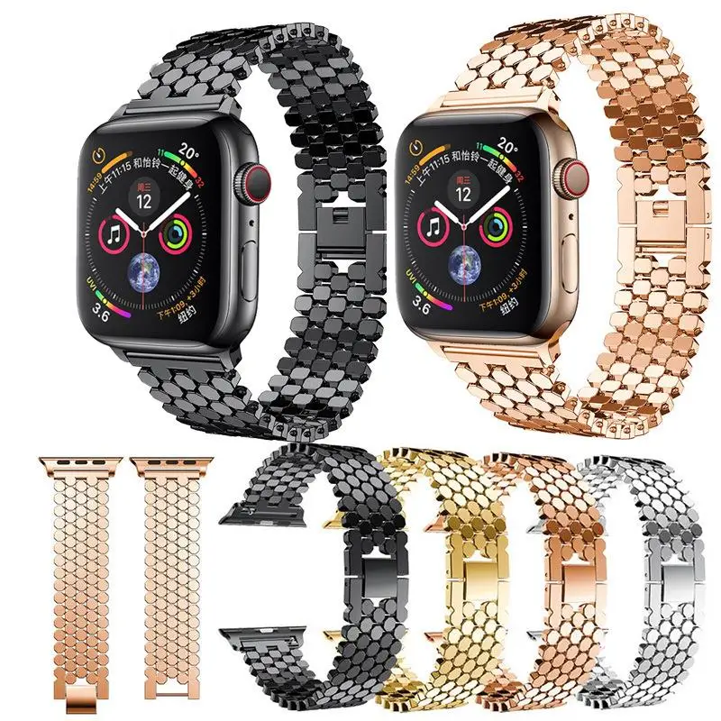 

Браслет из нержавеющей стали для apple watch band correa applewatch 44 мм 40 мм 42 мм 38 мм iwatch series 6 SE 5 4 3