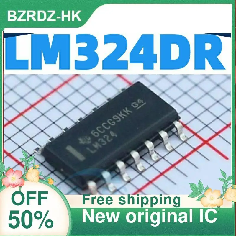 

20-100 шт. LM324 LM324DR LM324DT SOP-14 новый оригинальный IC