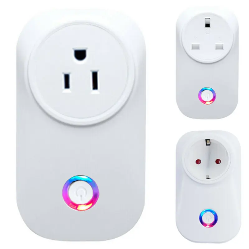 

WiFi Smart US Plugs Sockets Outlet Remote Control With Amazon Alexa Google Home