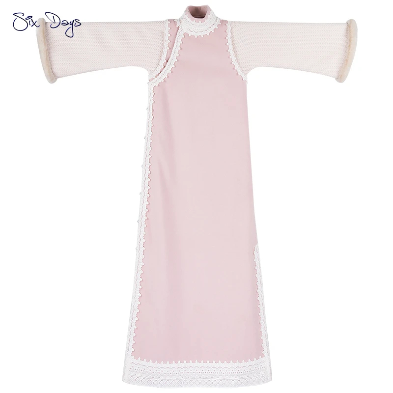 

Retro Pink Chinese Dress Women Vintage Modern Cheongsam Young Qipao Thick Long Winter Dress Girl Birthday Party Lady Vestidos