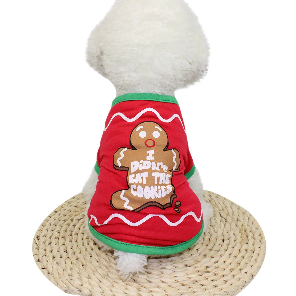 Рождественская Одежда для собак полиэстер осенне зимний костюм щенка куртка
