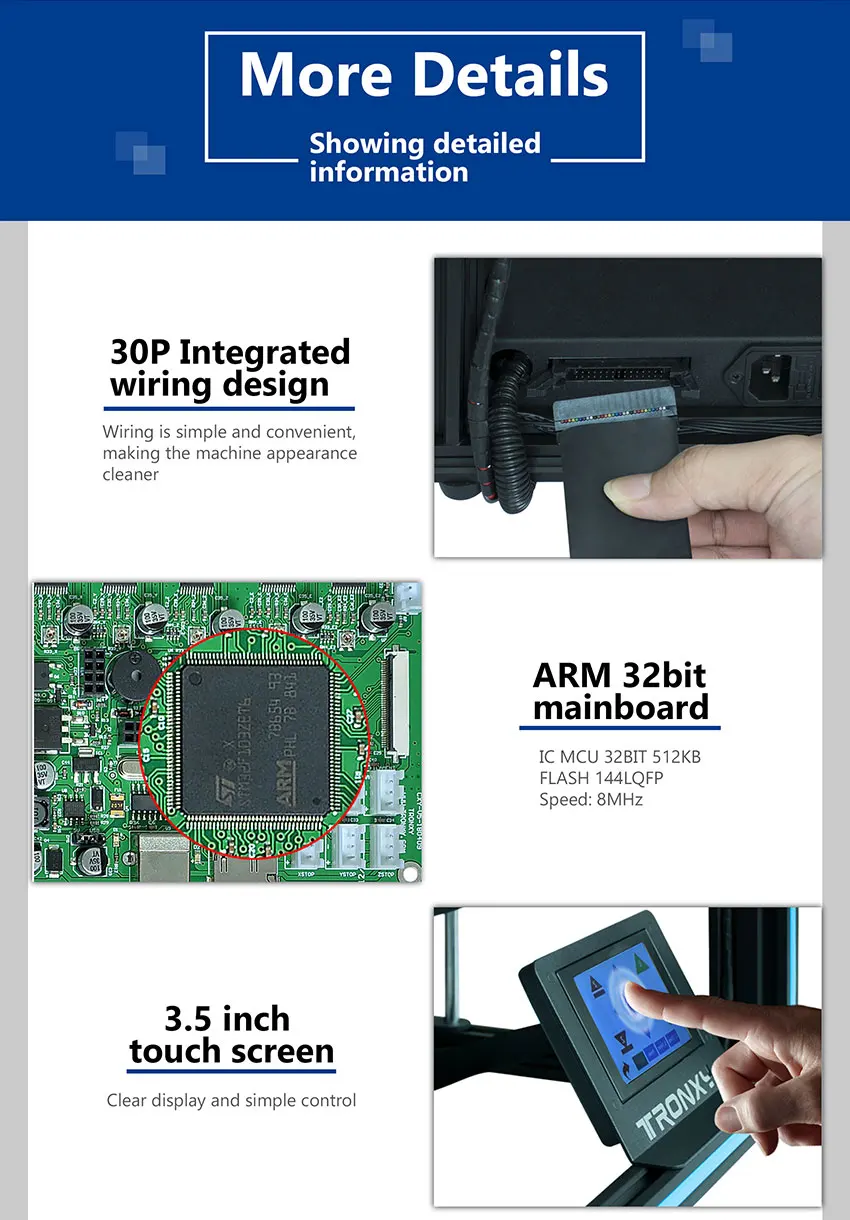 X5SA 3d принтер CoreXY DIY Kit Большой размер печати X5SA PRO/X5SA-400 PRO/X5SA-500 PRO TRONXY Многофункциональный 3D-принтер 24 В версия