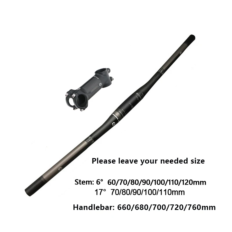 Полный углеродный горный подъемник/набор стержней для руля сиденья велосипеда