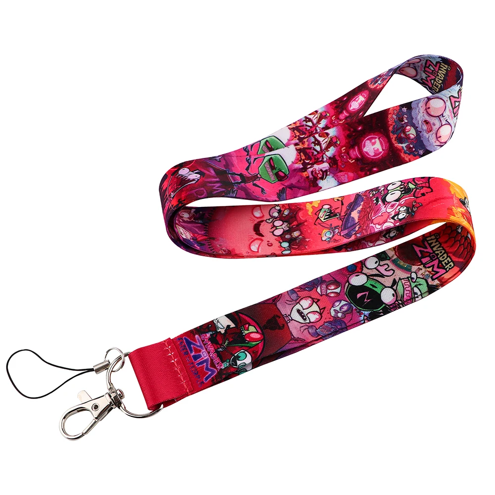 

FD0982 Cartoon Alien Lanyard Hang Rope for Wallet ID Card Holder Neck Strap Key Cord Keychain Lariat Lasso Phone Strap Kids Gift