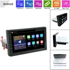 1 Din Android 10 автомобильное стерео радио, Универсальный 7-дюймовый регулируемый экран, мультимедийный плеер, 4-ядерный GPS Navi WIFI Bluetooth аудио