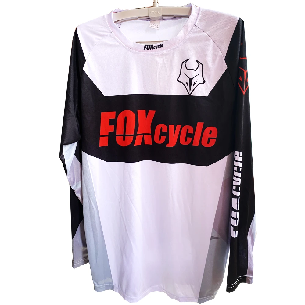 

Downhill Mountain Jersey Enduro MX Cycling Jersey Motocross Jersey MTB FOXcycle Bike DH Maillot Ciclismo Hombre Quick Drying BMX